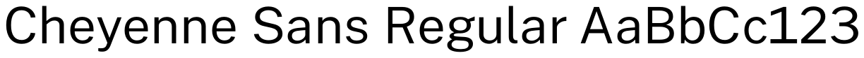 Cheyenne Sans (Legacy)