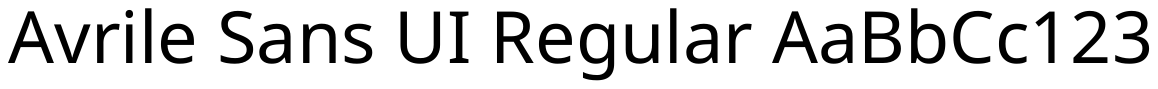 Avrile Sans UI