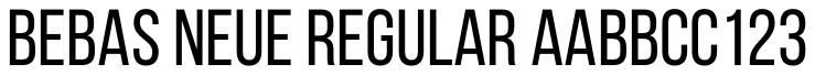 BebasNeueRegular