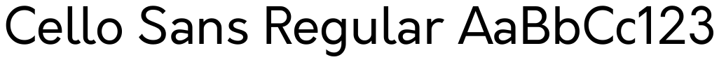 Cello Sans
