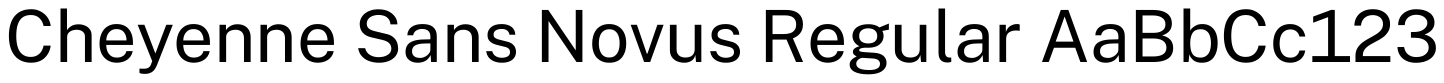 Cheyenne Sans Novus