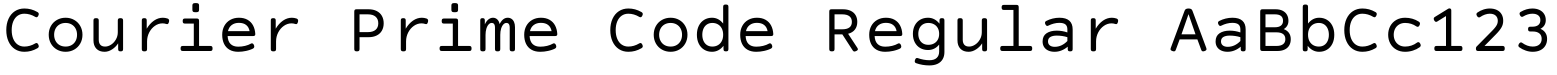 Courier Prime Code