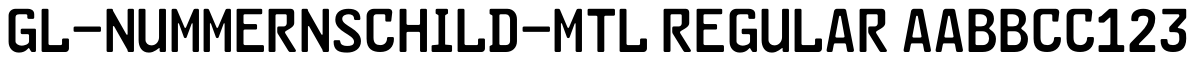 GL-Nummernschild-Mtl