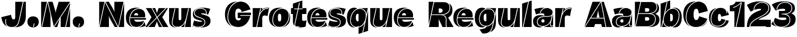 J.M. Nexus Grotesque