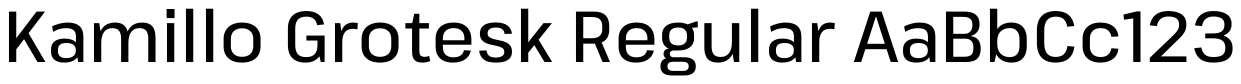 Kamillo Grotesk