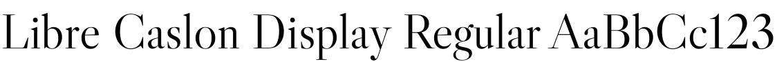 Libre Caslon Display