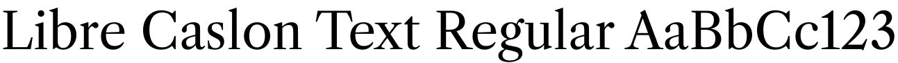 Libre Caslon Text