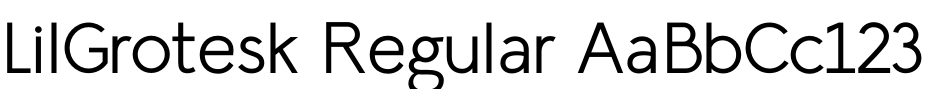 Lil Grotesk
