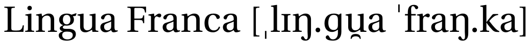 Lingua Franca