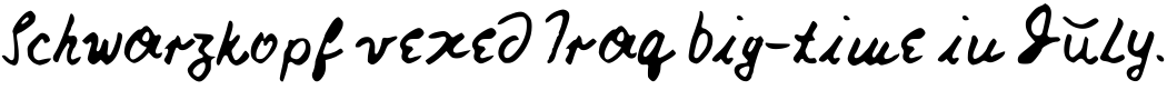 Nick's Font