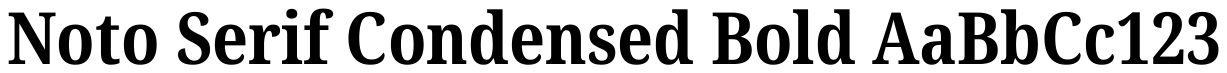 Noto Serif Condensed