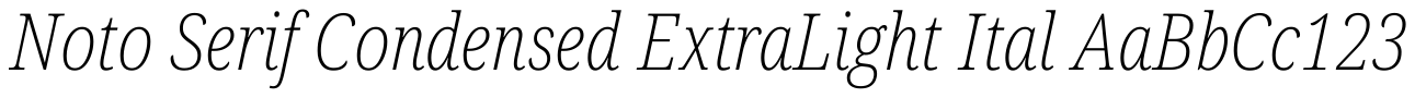 Noto Serif Condensed