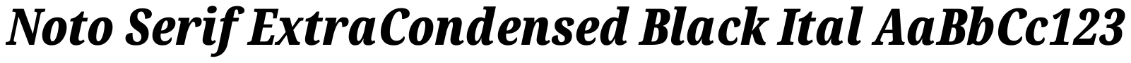Noto Serif ExtraCondensed