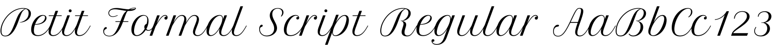 Petit Formal Script