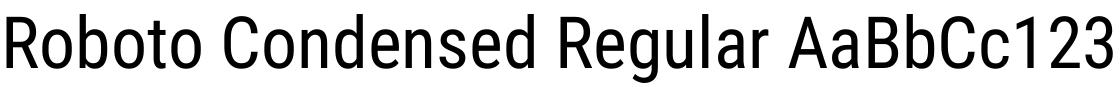 Roboto Condensed