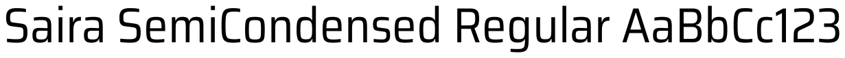 Saira Semi Condensed