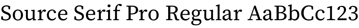 Source Serif Pro